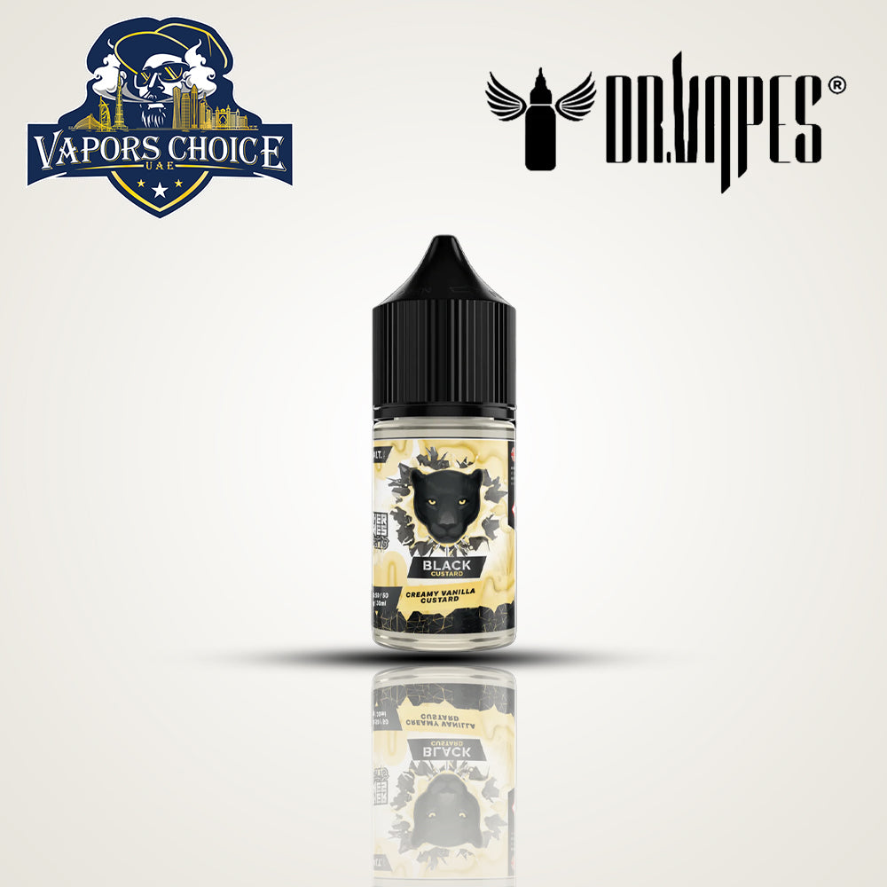 DR VAPES 30ML SALTNIC 20MG & 30MG & 50MG Black Custard Abu Dhabi
